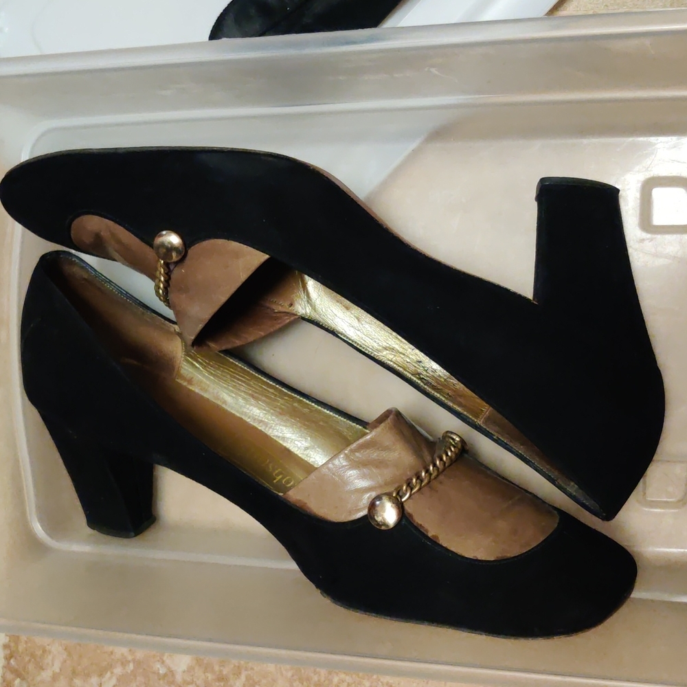 Retro classic pumps, Leather Sole - Picture 2 of 11